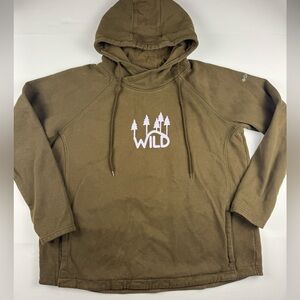 Women’s Columbia Olive Hoodie with Wild Print size XL
